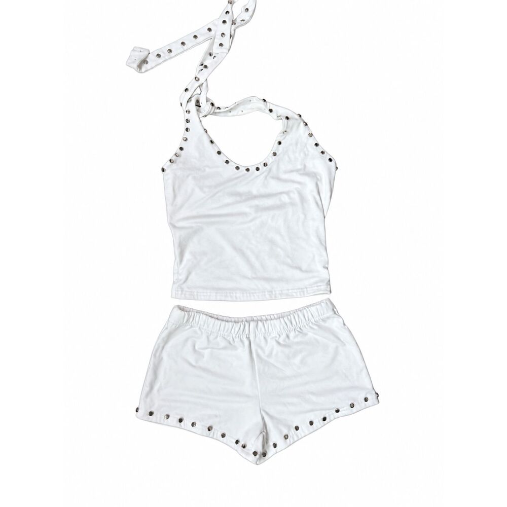 White Studded Set